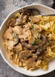 Beef + Mushroom Stroganoff over Egg Noodles (Available Mar 11th)