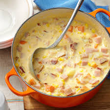 Frozen Ham, Potato & Corn Chowder